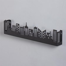 Полка для комнаты Город 50x6x13 черная