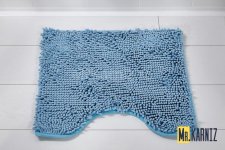 Коврик для туалета Люкс голубой