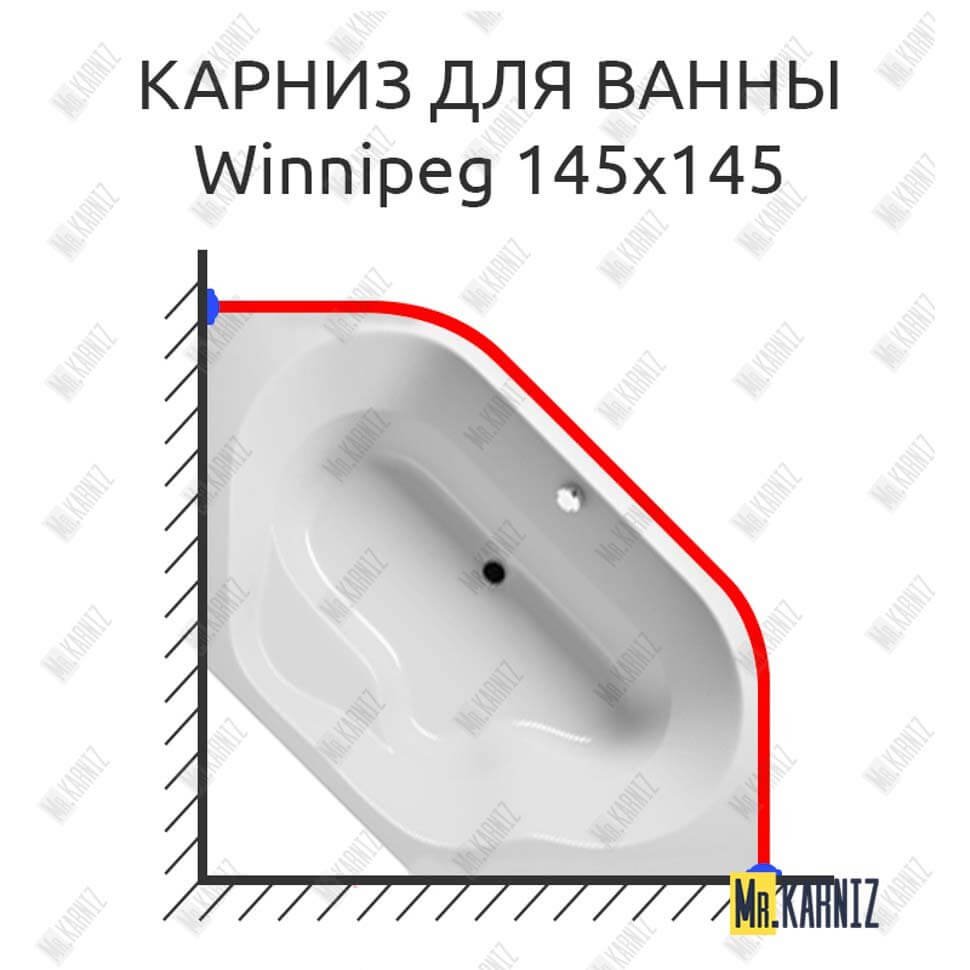 Карниз для ванны Riho Winnipeg 145х145 Усиленный 20 мм MrKARNIZ Карниз для ванны Riho Winnipeg 145х145 Усиленный 20 мм MrKARNIZ
