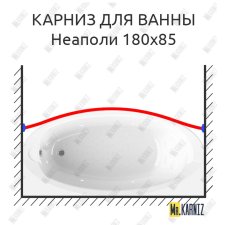 Карниз для ванны Radomir Неаполи Передний борт 180х85 Усиленный 25 мм MrKARNIZ