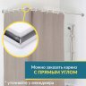 Карниз для ванной Угловой Г образный 150х70 Усиленный 25 мм MrKARNIZ фото 7
