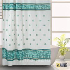 Штора для ванной Rome зеленая