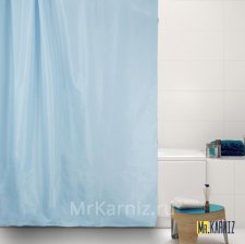 Штора для ванной Голубая